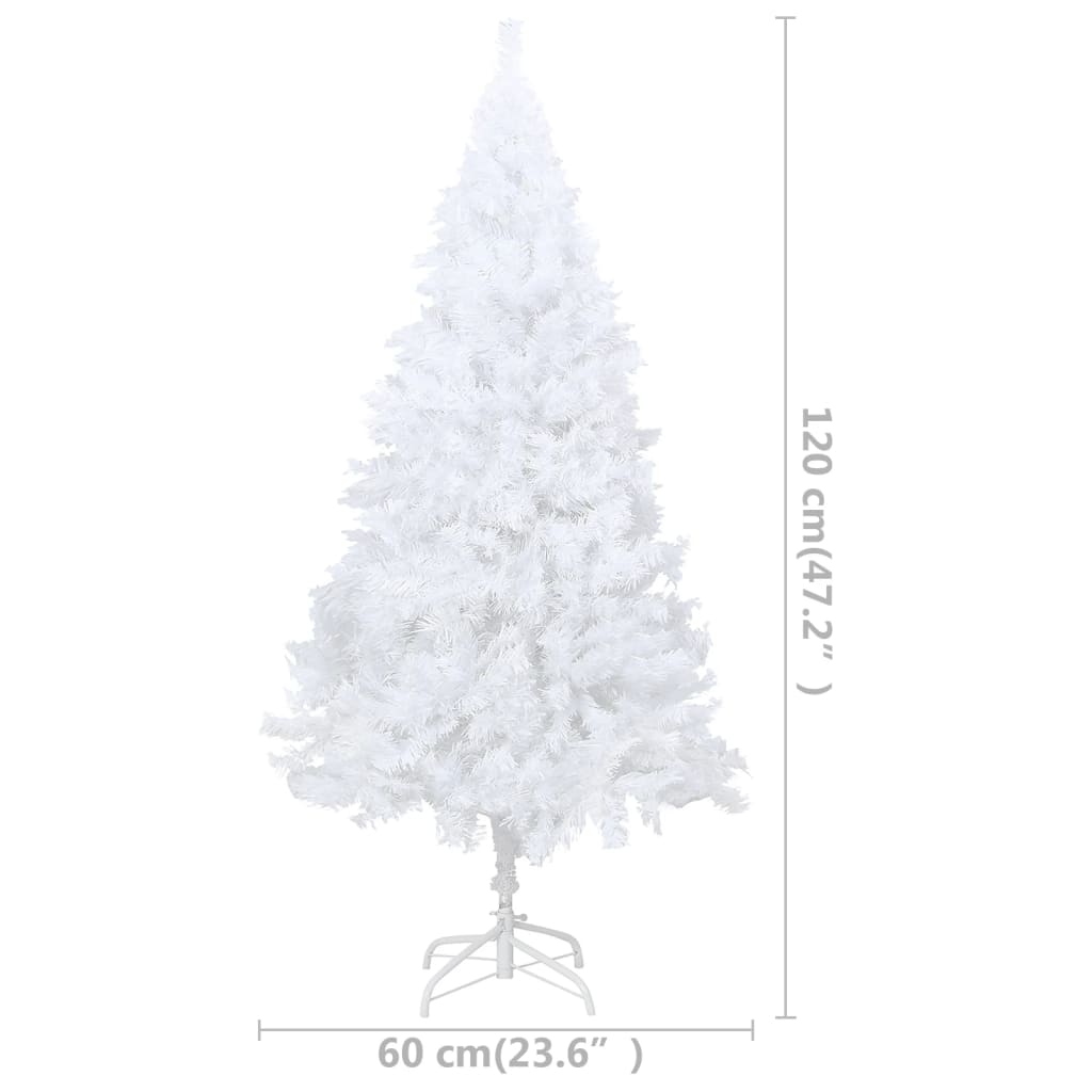Artificial Pre-Lit Christmas Tree With Thick Branches 120 Cm