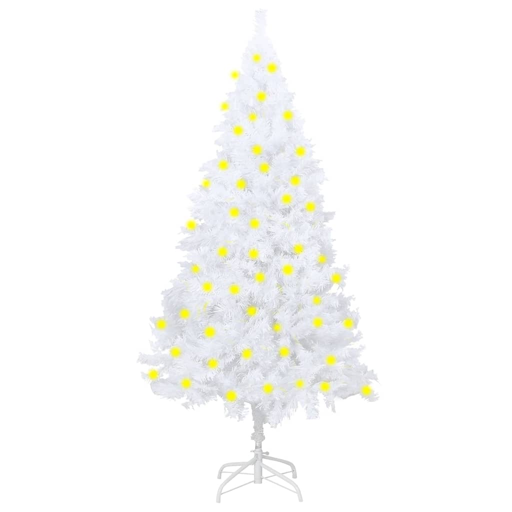Artificial Pre-Lit Christmas Tree With Thick Branches 180 Cm