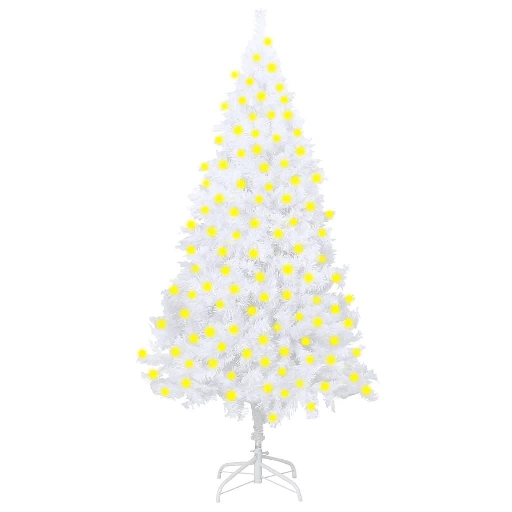 Artificial Pre-Lit Christmas Tree With Thick Branches 210 Cm