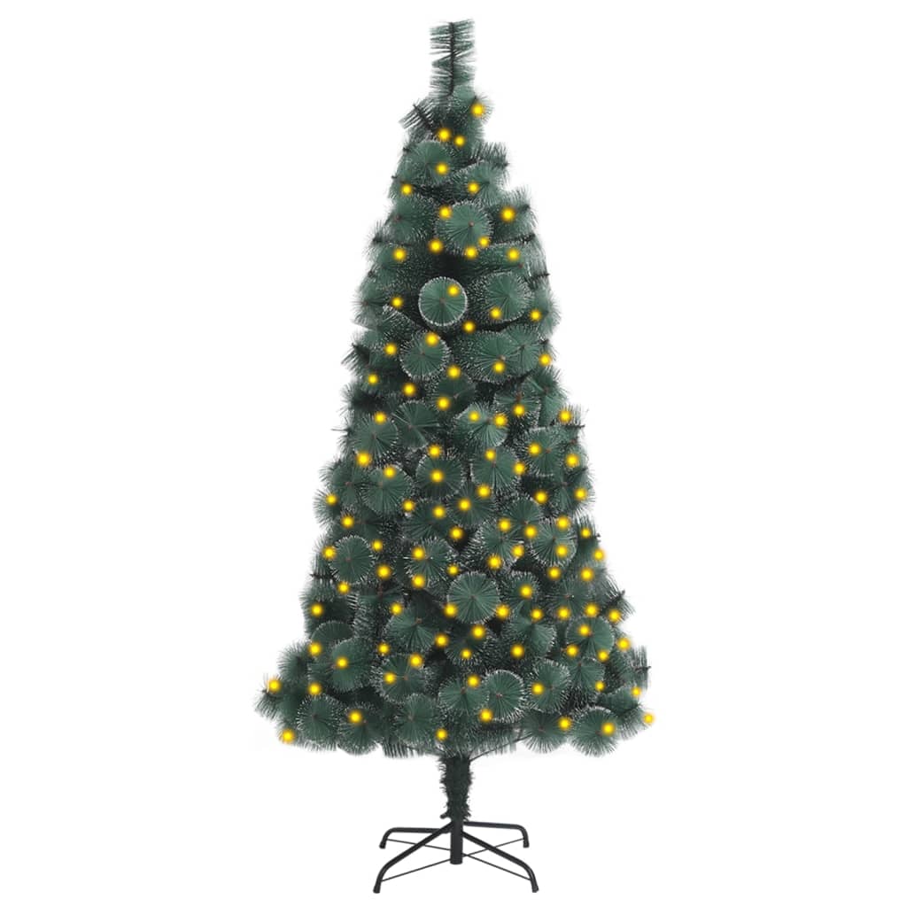 Artificial Pre-Lit Christmas Tree With Stand Green 120 Cm Pet