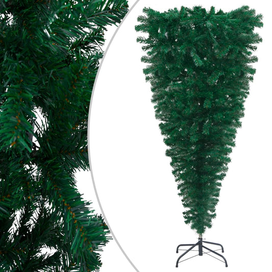 Upside-Down Artificial Pre-Lit Christmas Tree Green 240 Cm