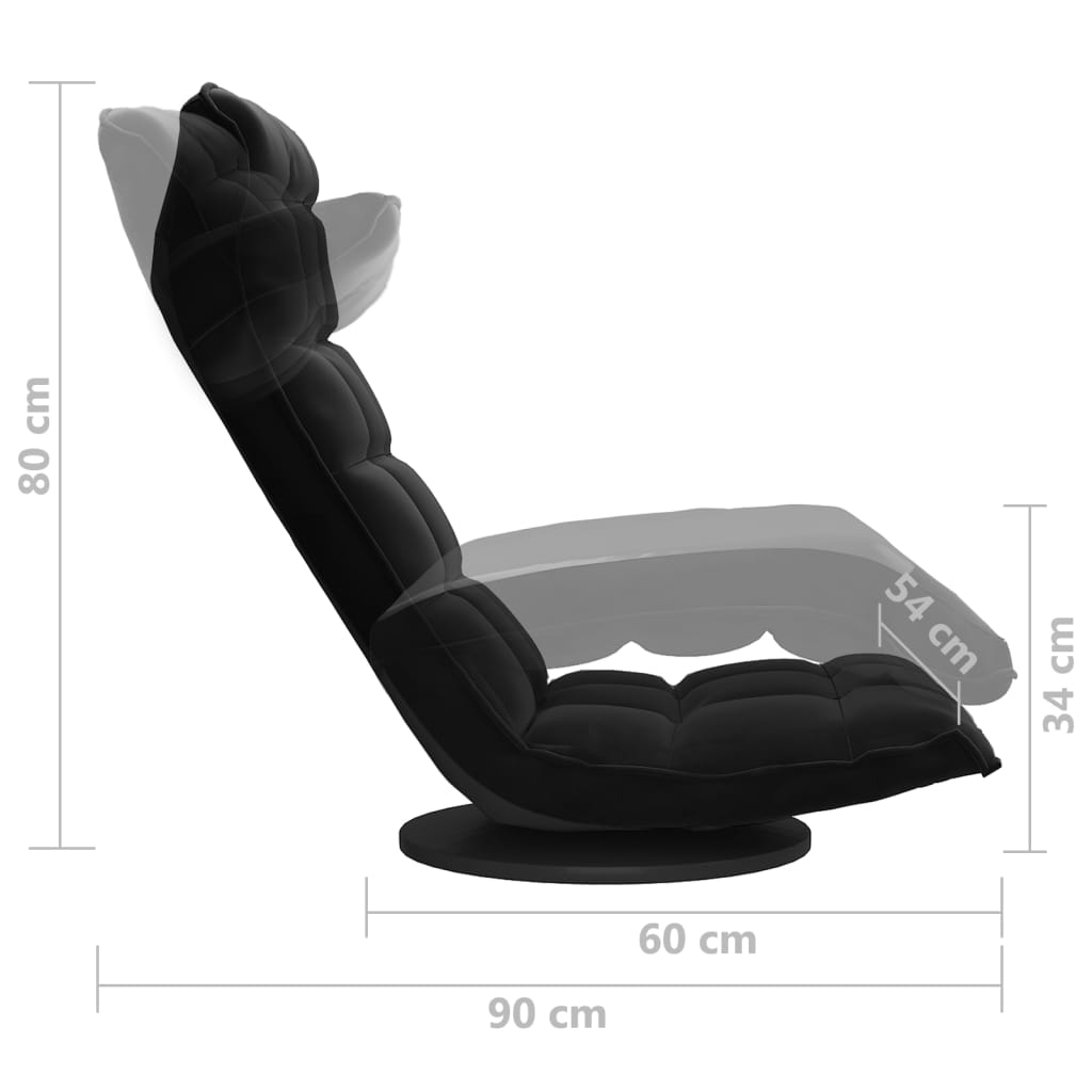 Swivel Floor Chair Velvet