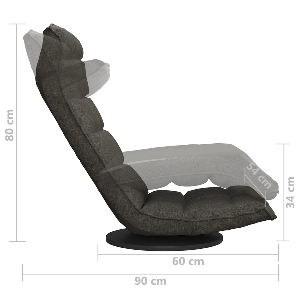 Swivel Floor Chair Fabric