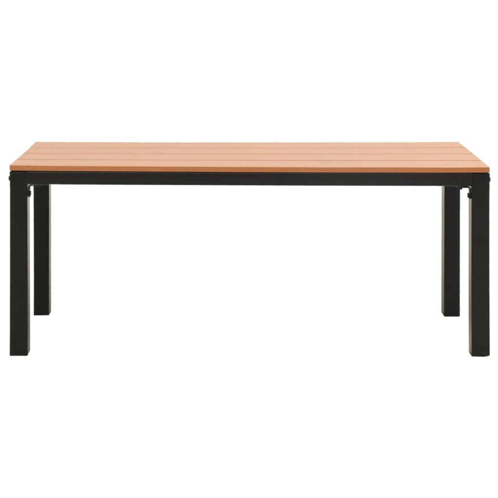 Garden Bench 110 Cm Steel And Wpc