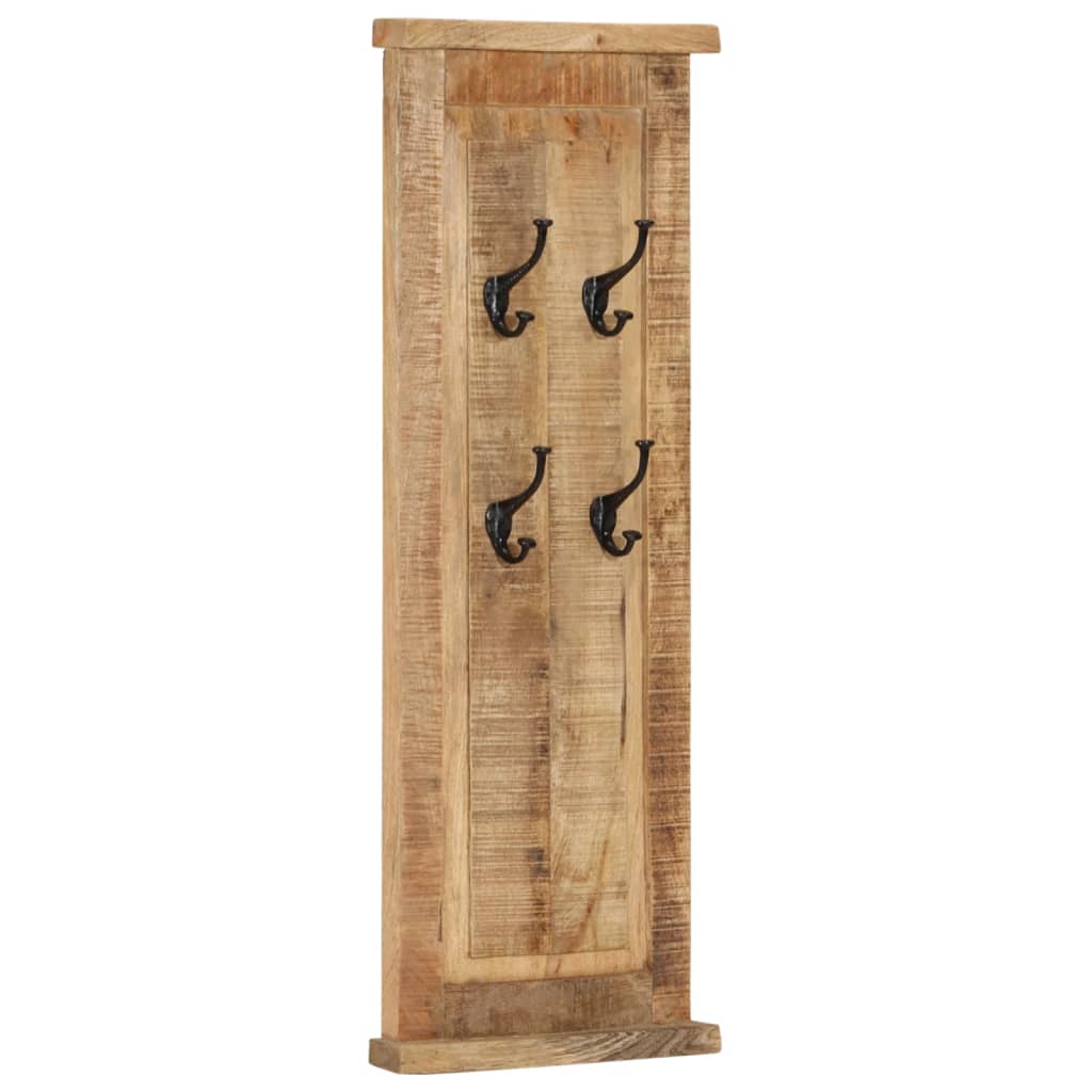 Coat Racks 2 Pcs Solid Wood Mango 38X100 Cm