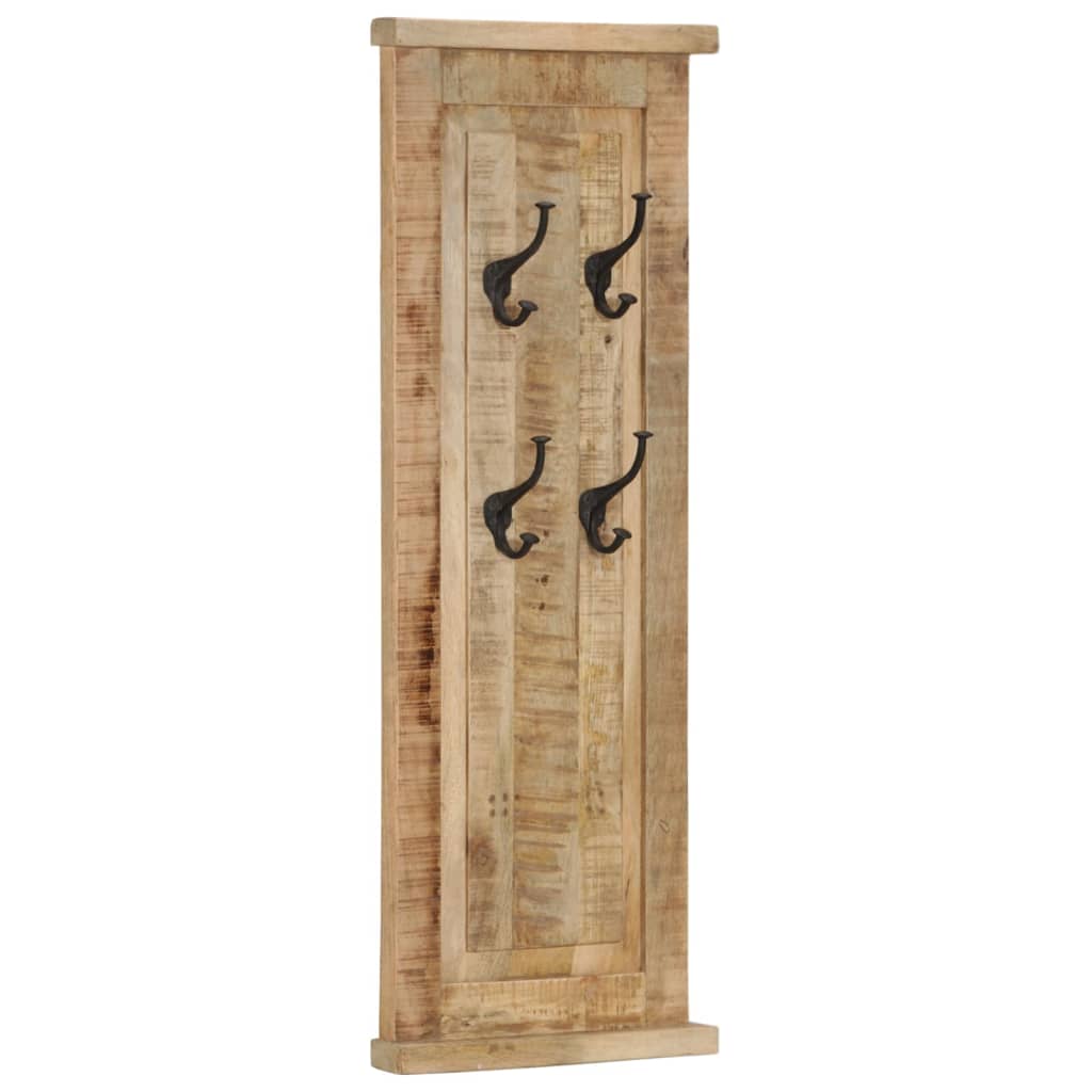 Coat Racks 2 Pcs Solid Wood Mango 38X100 Cm