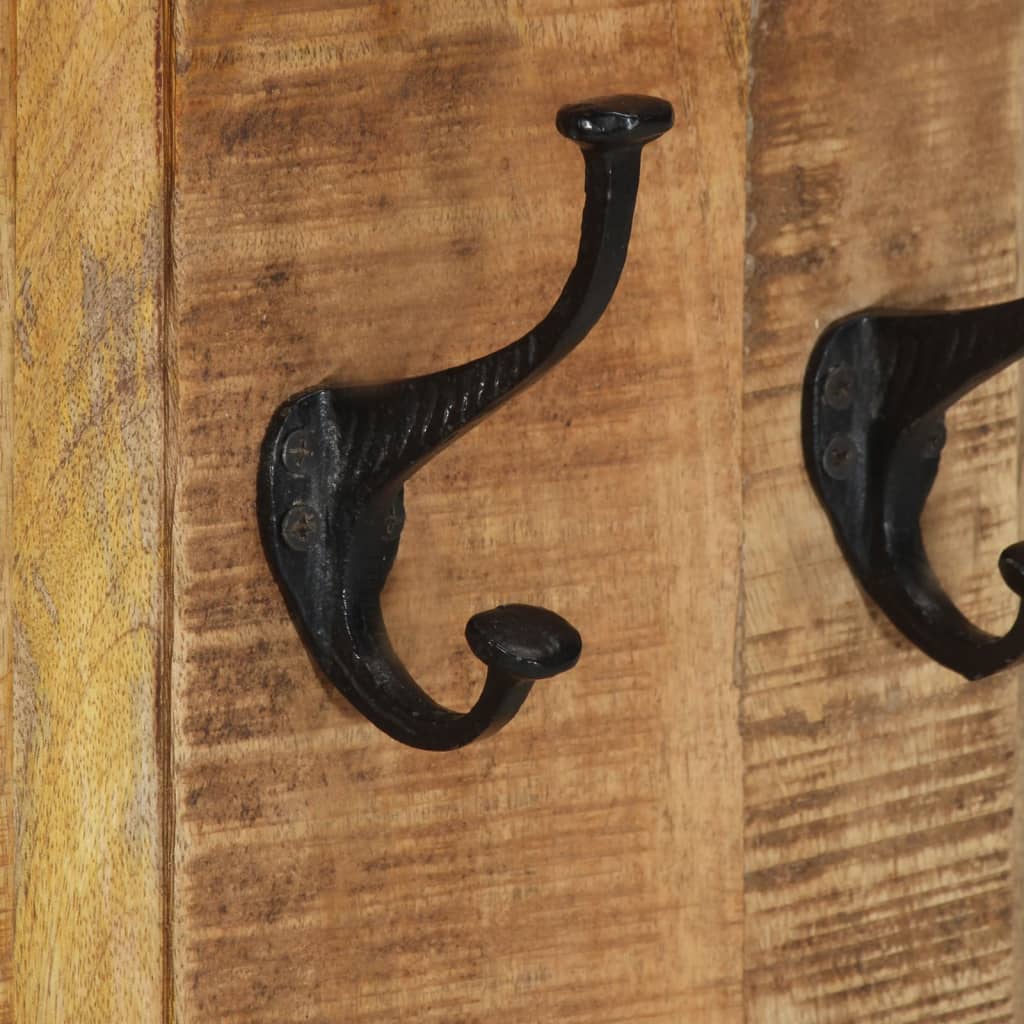 Coat Racks 2 Pcs Solid Wood Mango 38X100 Cm