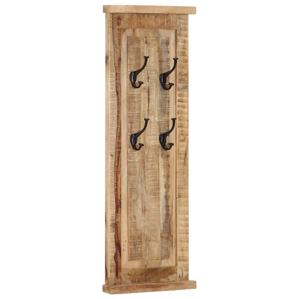Coat Racks 2 Pcs Solid Wood Mango 38X100 Cm