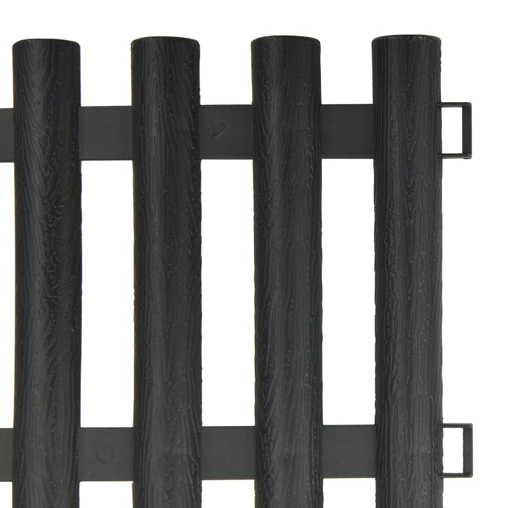 Lawn Edgings 17 Pcs Anthracite 1000 Cm Polypropylene