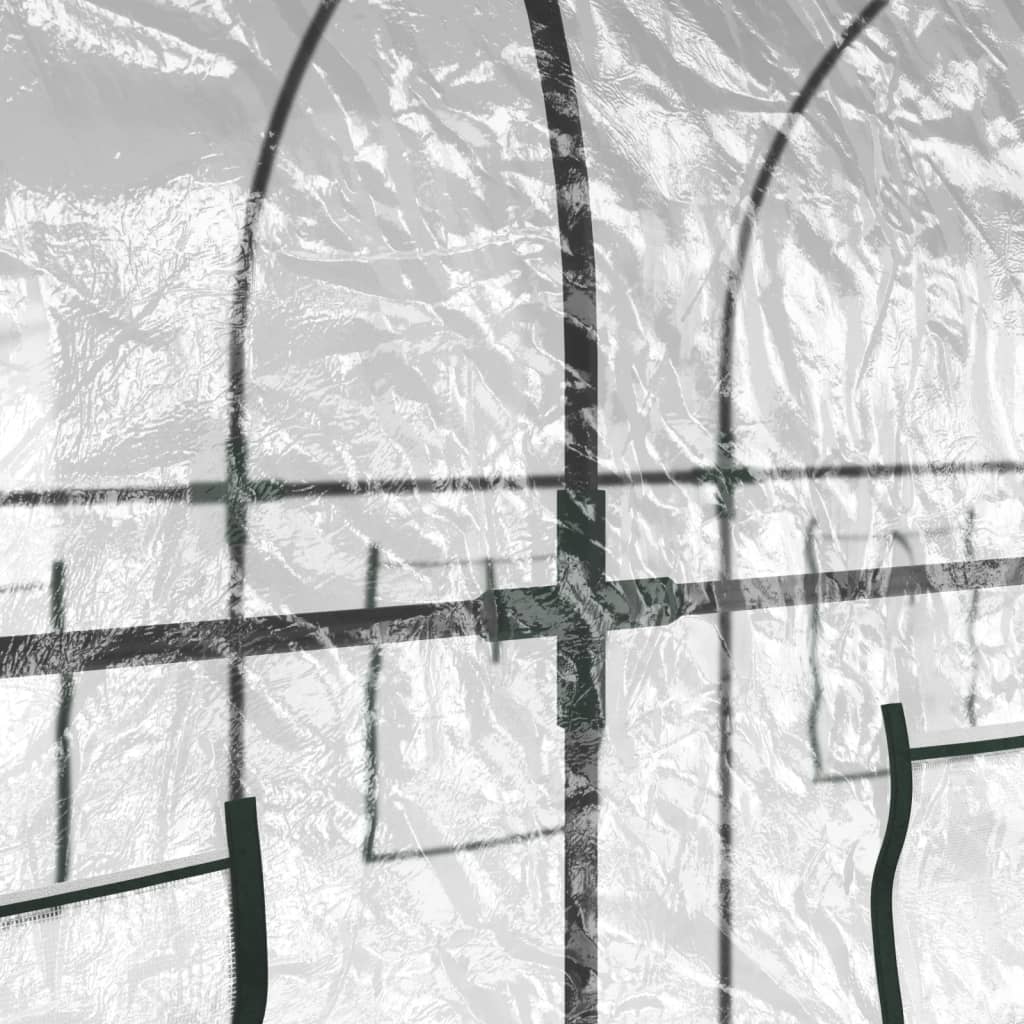 Greenhouse Transparent 160X400X190 Cm Pvc&Powder-Coated Steel