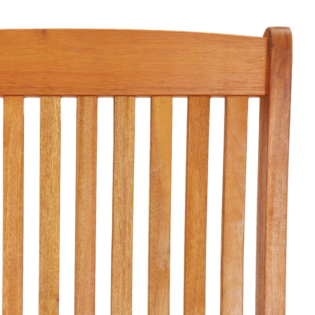 Folding Garden Chairs With Footrests 2 Pcs Solid Wood Eucalyptus