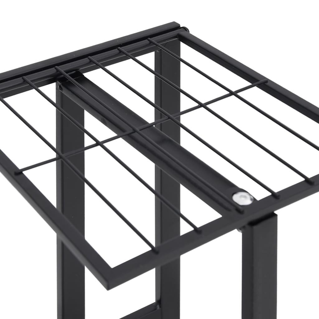 5-Floor Flower Stand With Wheels 44X23X100 Cm Iron