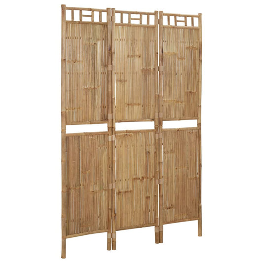 3-Panel Room Divider Bamboo