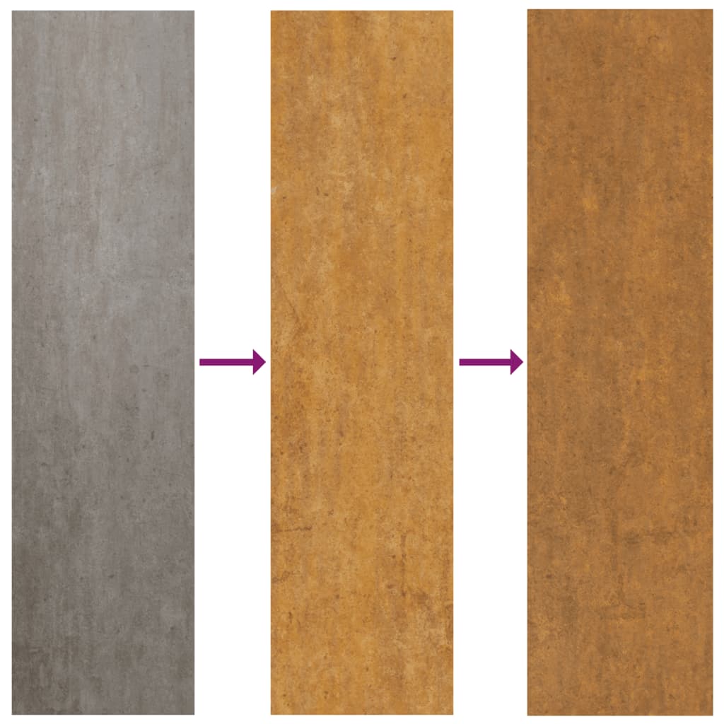 Lawn Edgings 10 Pcs Flexible Corten Steel