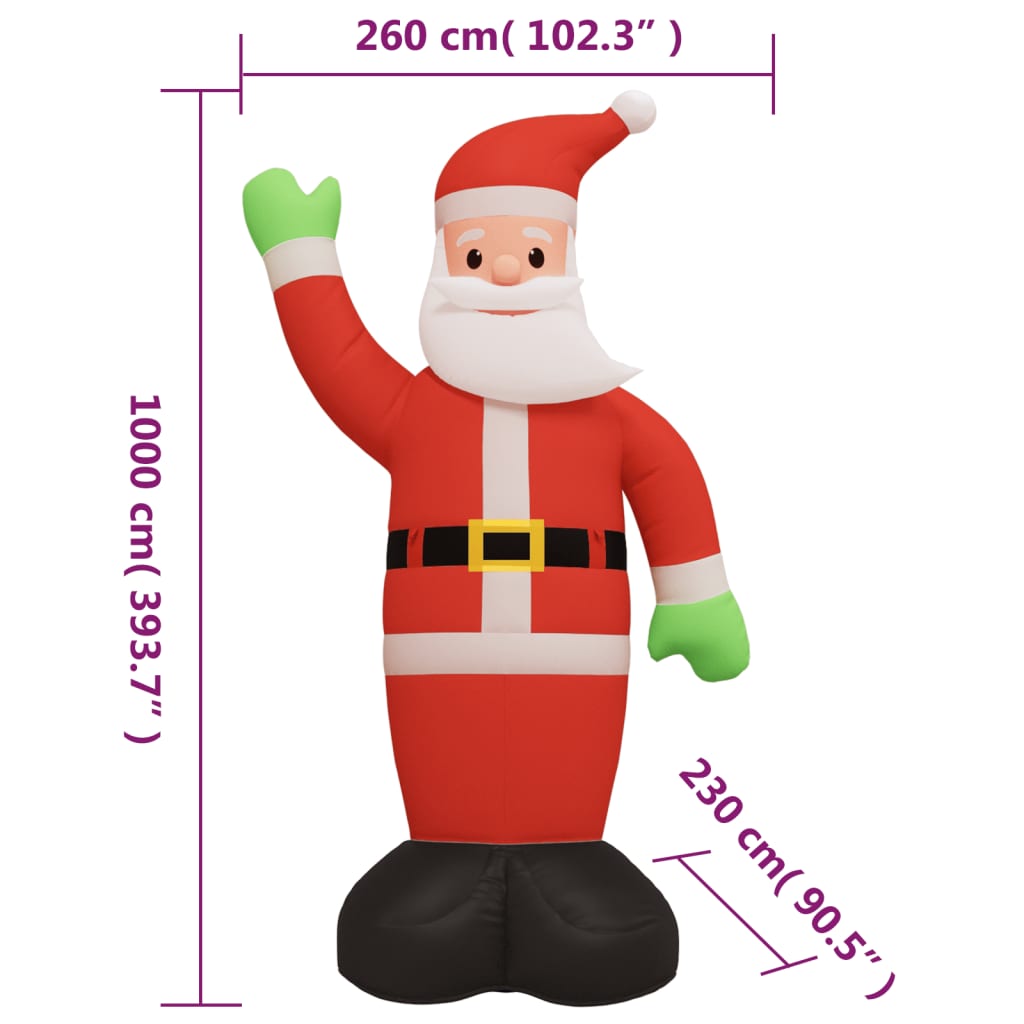 Christmas Inflatable Santa Claus With Leds