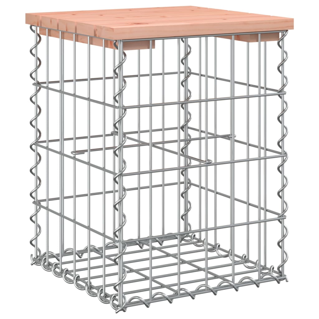 Garden Bench Gabion Design Solid Wood Douglas