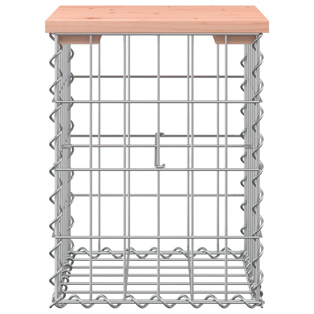 Garden Bench Gabion Design Solid Wood Douglas