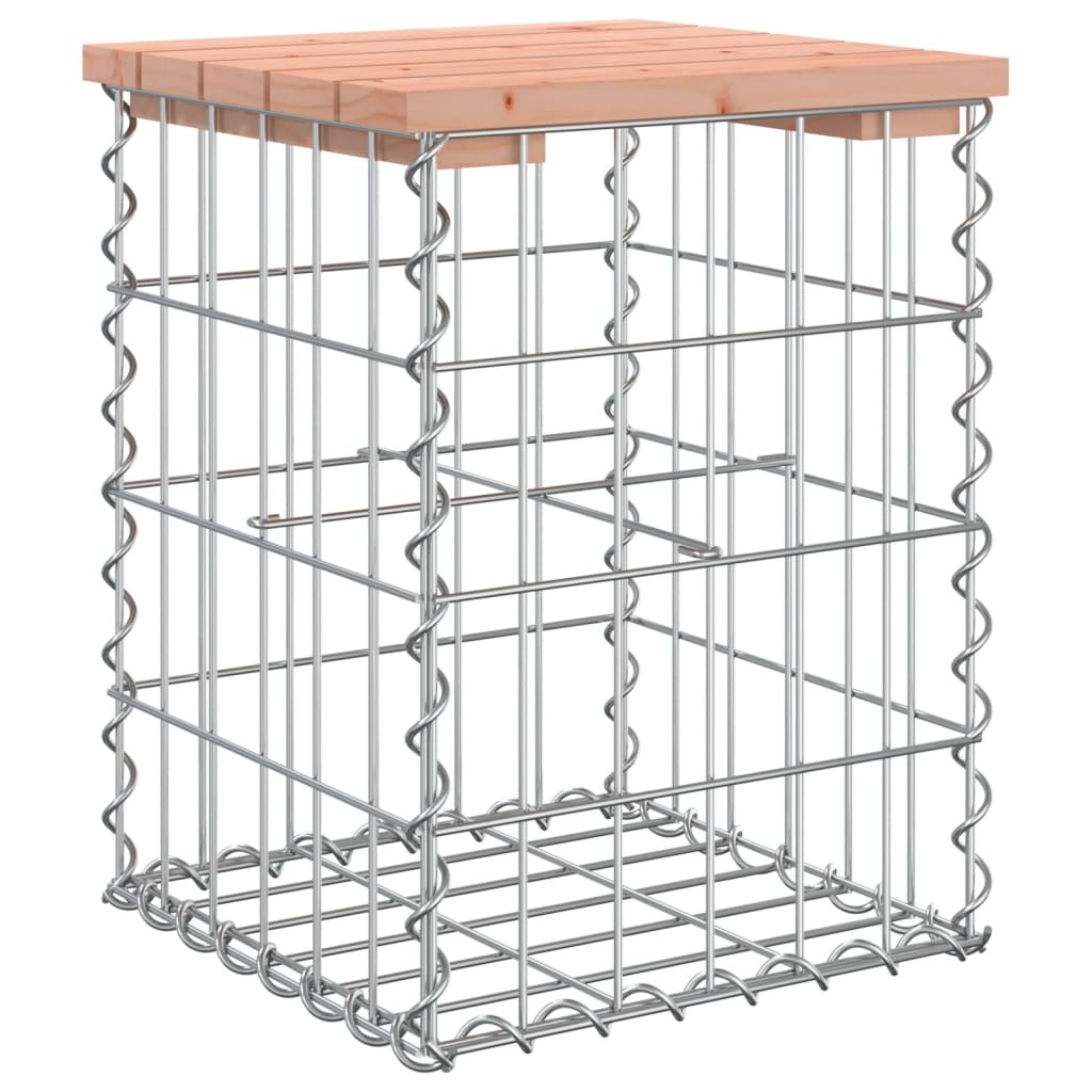 Garden Bench Gabion Design Solid Wood Douglas