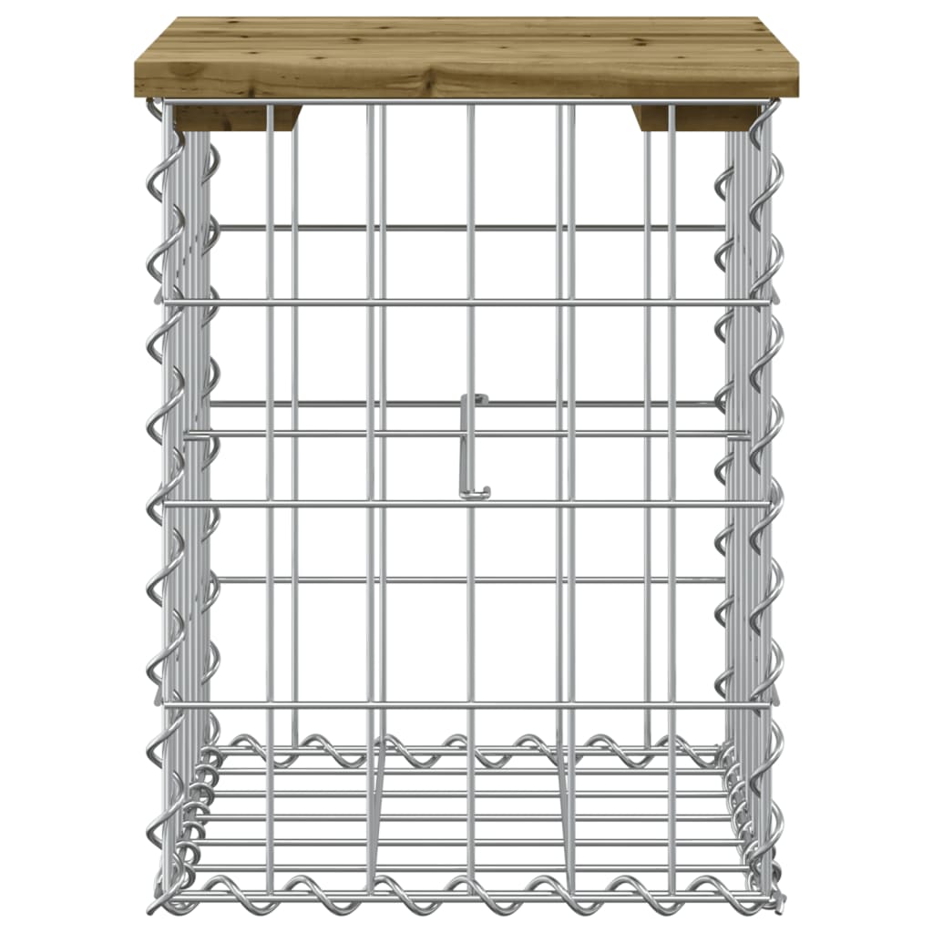 Garden Bench Gabion Design Impregnated Wood Pine