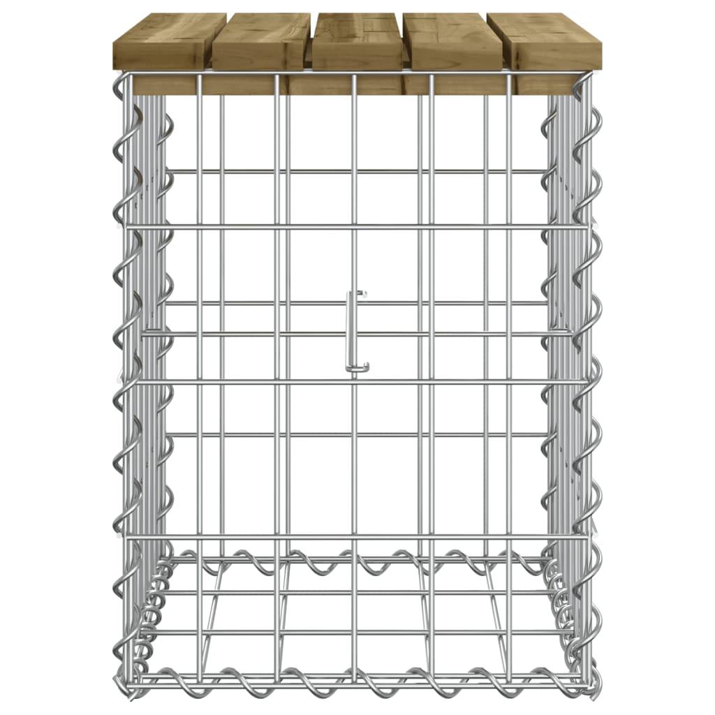 Garden Bench Gabion Design Impregnated Wood Pine