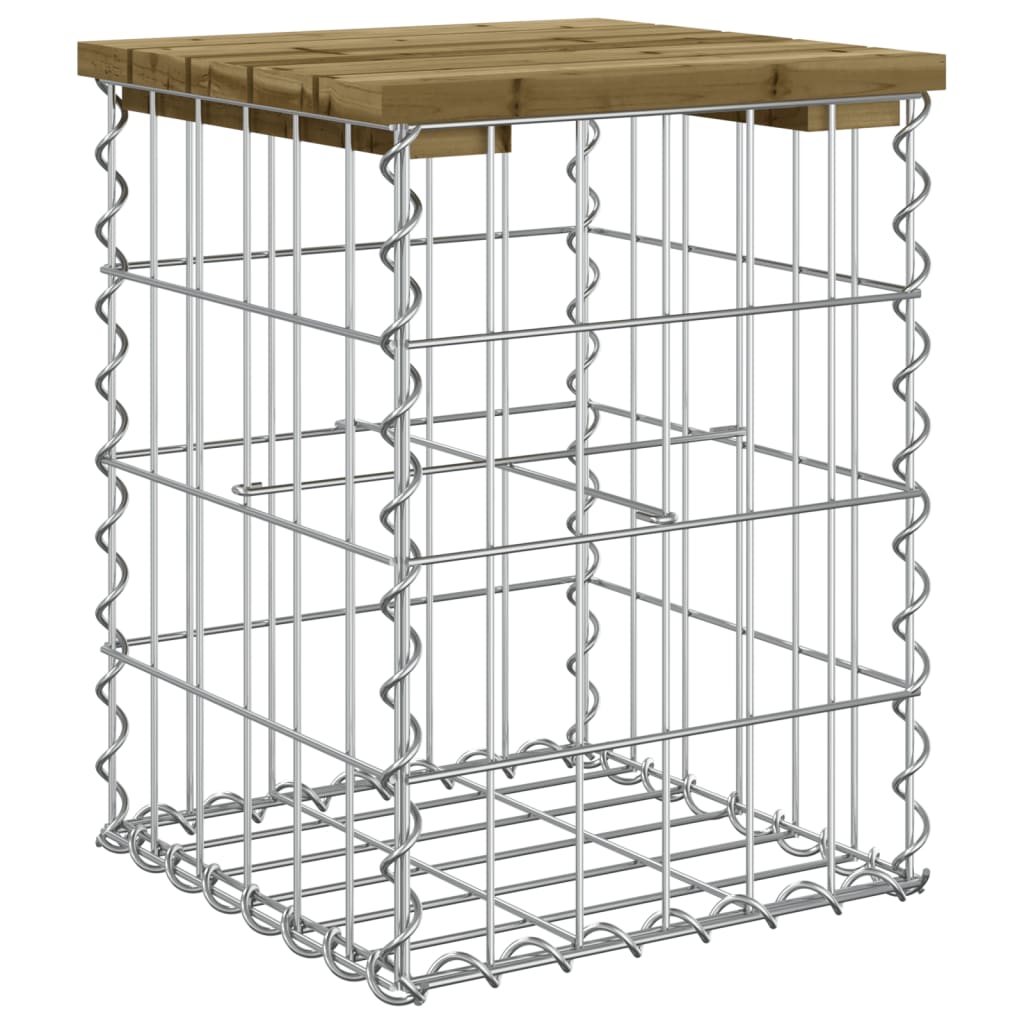 Garden Bench Gabion Design Impregnated Wood Pine