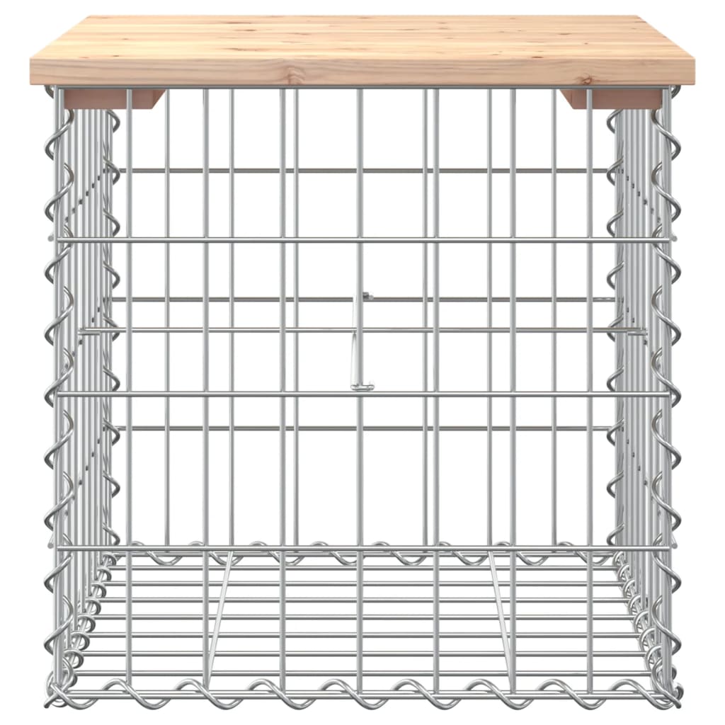 Garden Bench Gabion Design Solid Wood Pine