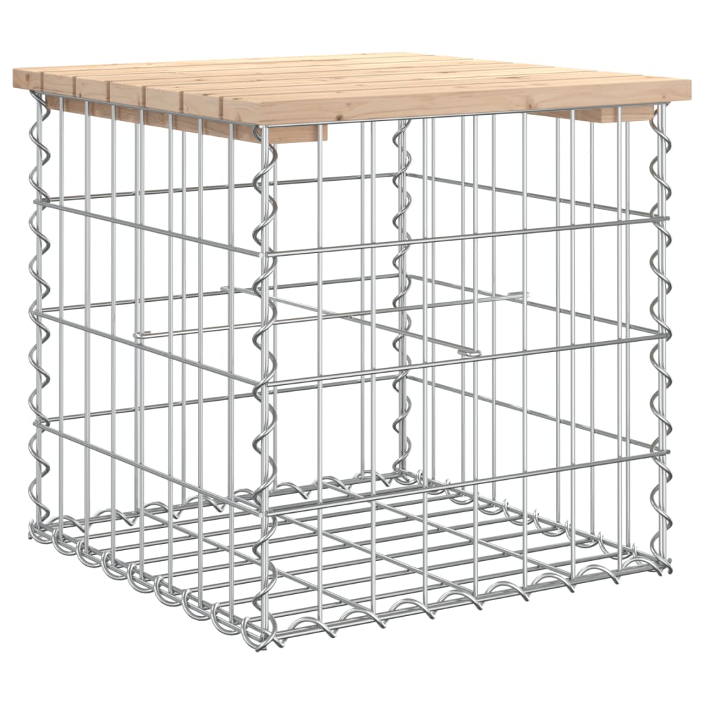 Garden Bench Gabion Design Solid Wood Pine