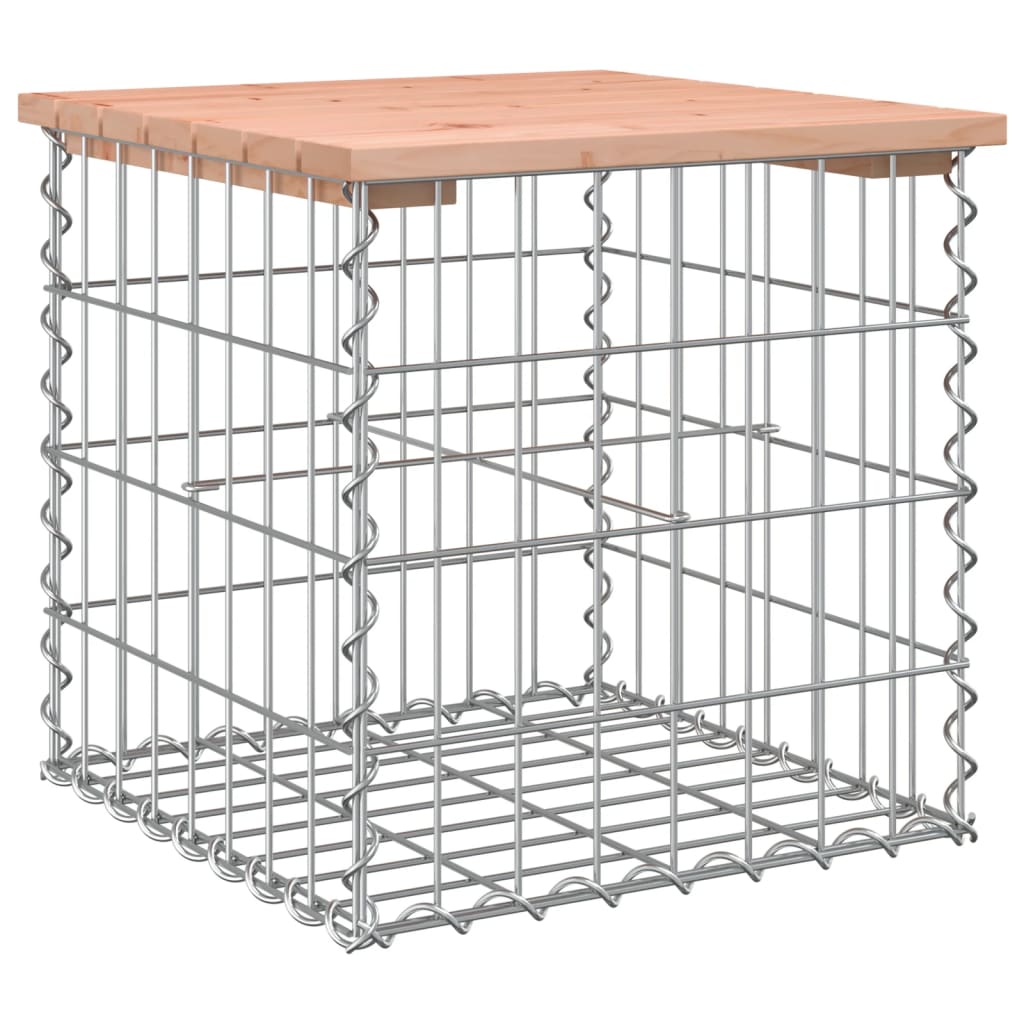 Garden Bench Gabion Design Solid Wood Douglas