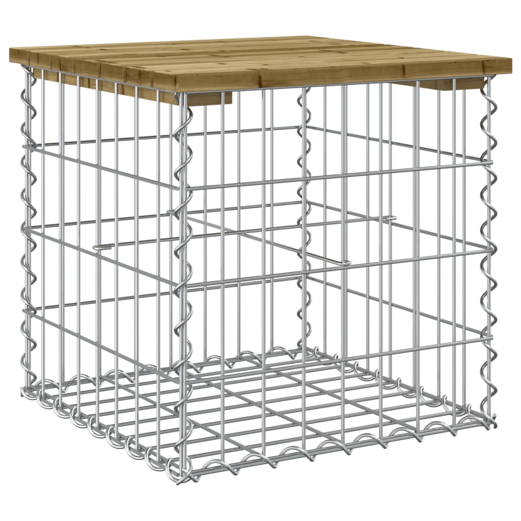 Garden Bench Gabion Design Impregnated Wood Pine