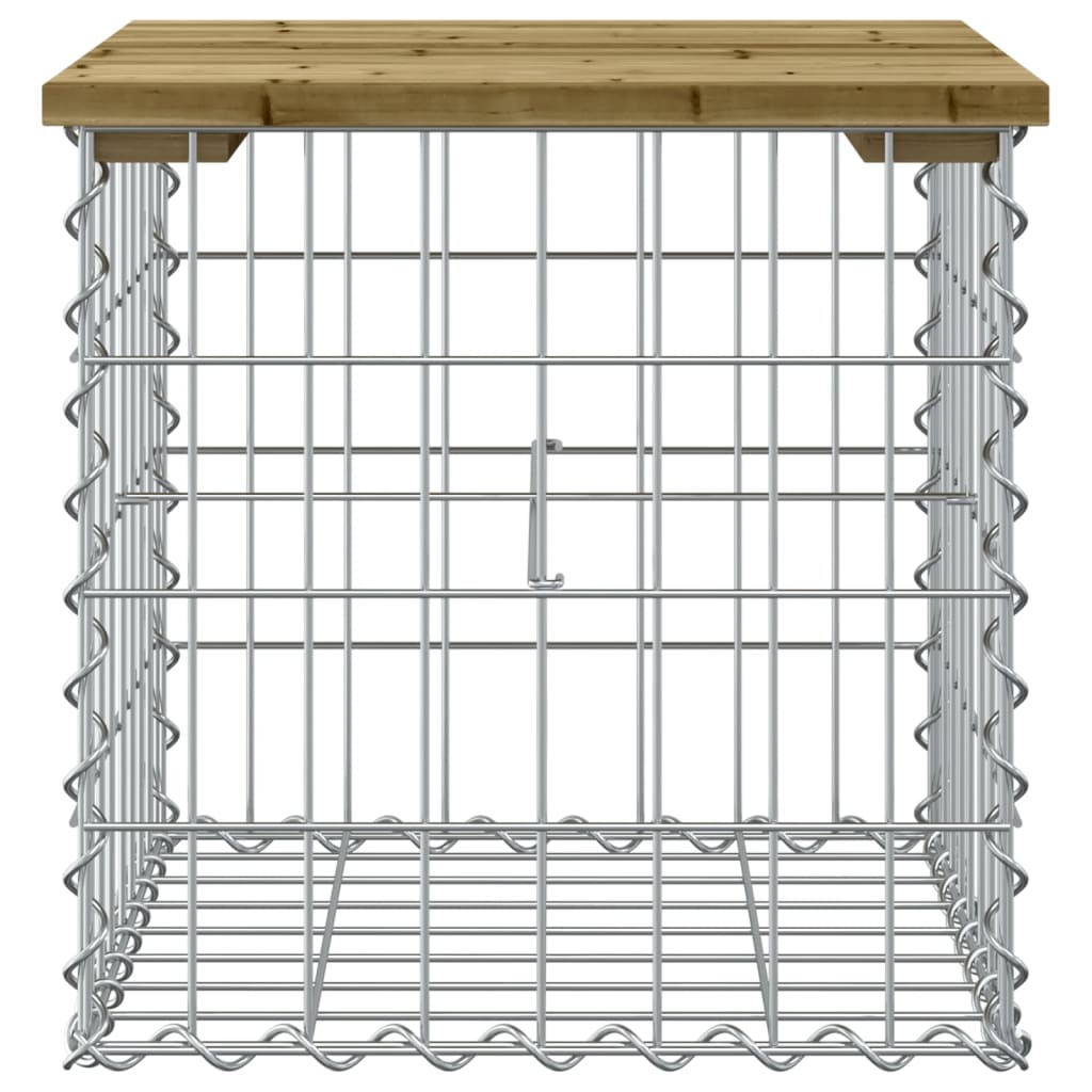 Garden Bench Gabion Design Impregnated Wood Pine