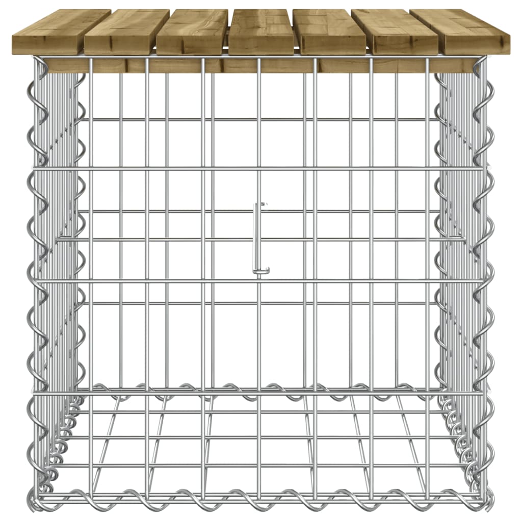 Garden Bench Gabion Design Impregnated Wood Pine