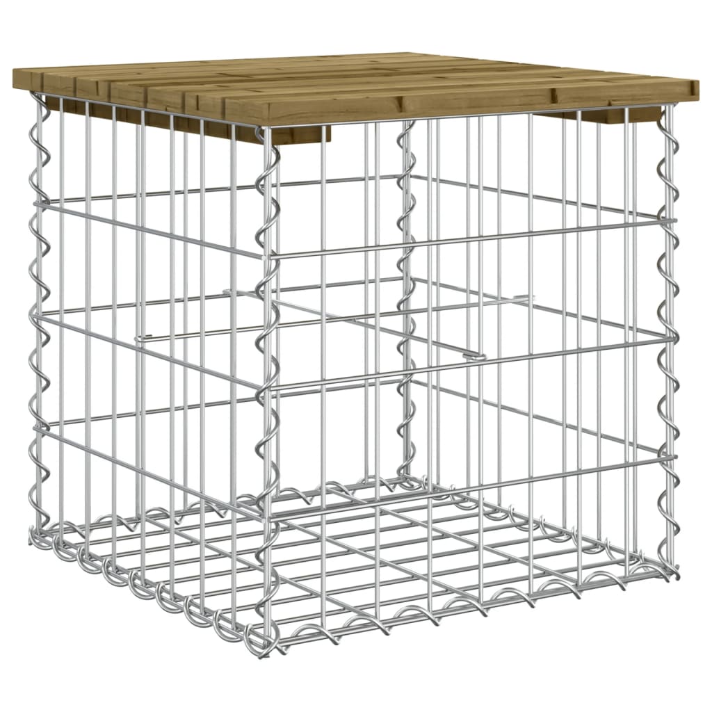 Garden Bench Gabion Design Impregnated Wood Pine
