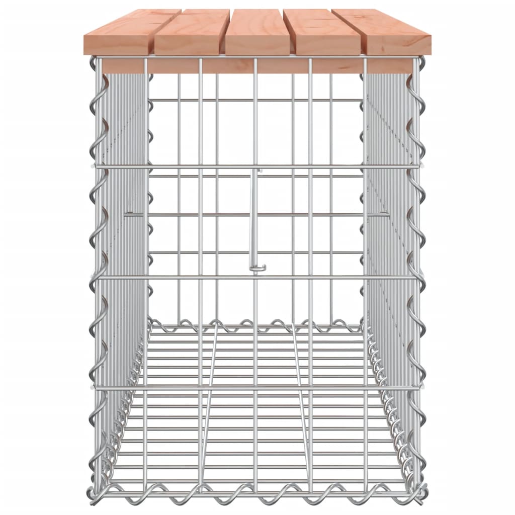 Garden Bench Gabion Design 83X31.5X42 Cm Solid Wood Douglas