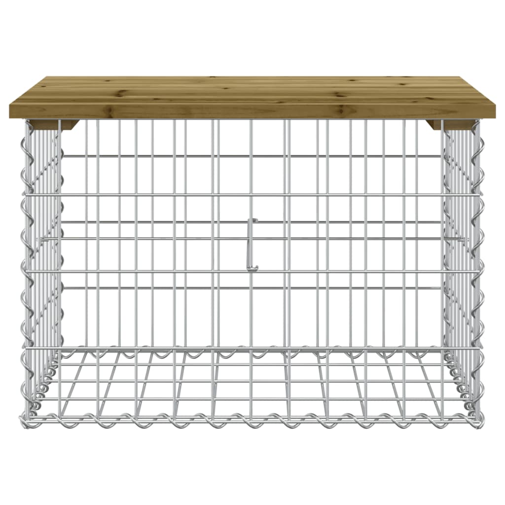 Garden Bench Gabion Design Impregnated Wood Pine