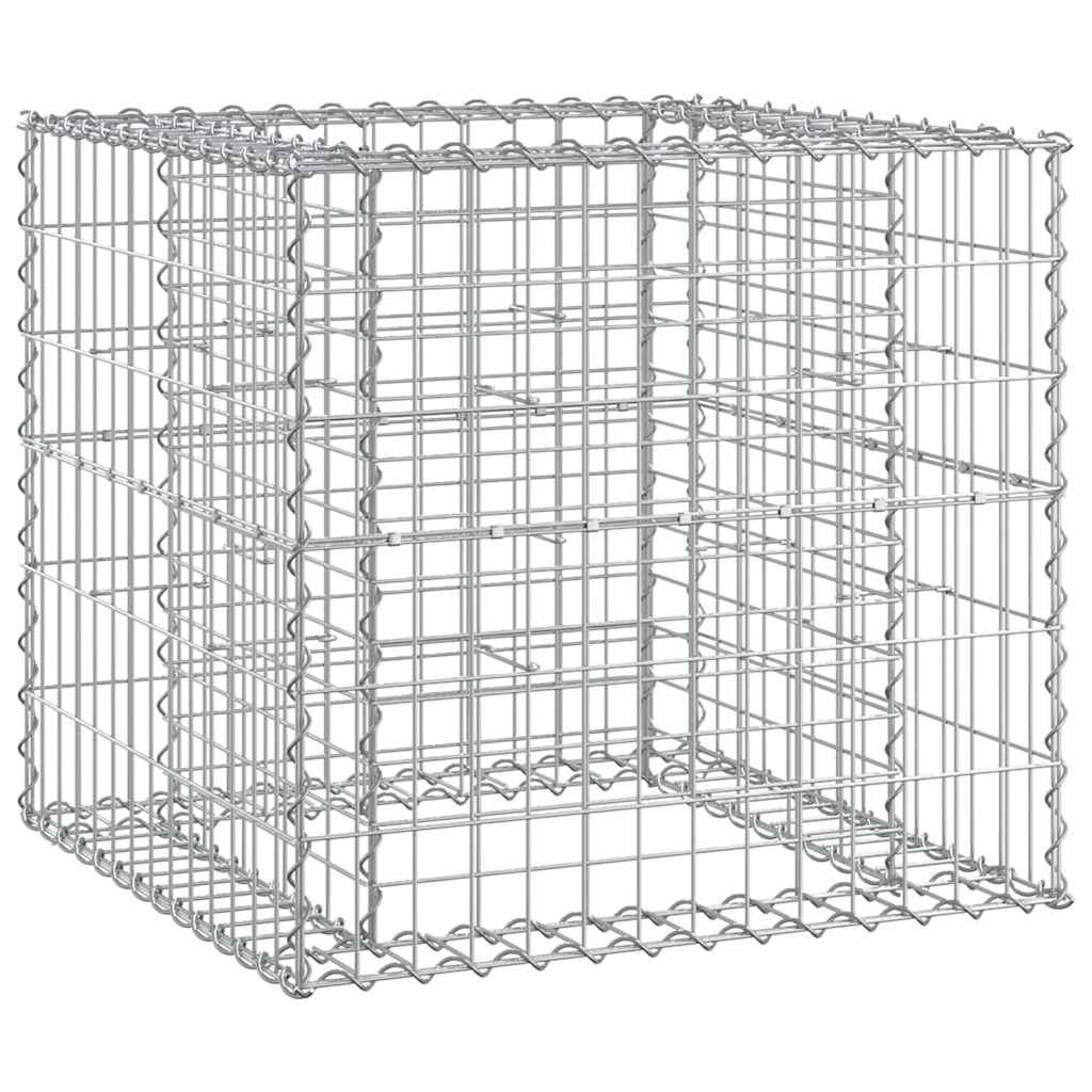 Garden Bench With Gabion Basket Solid Wood Douglas
