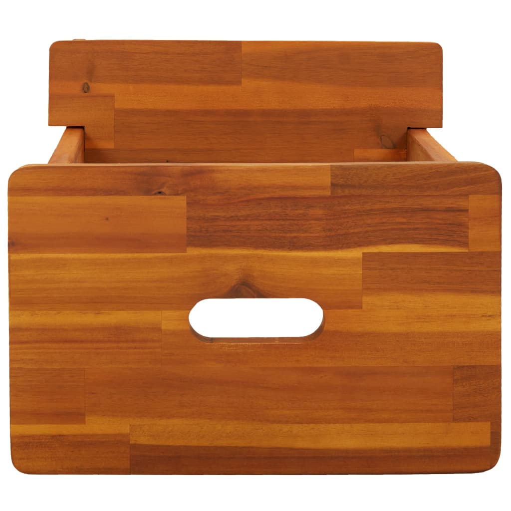 2 Step Stool 40X38X50 Cm Solid Wood Acacia