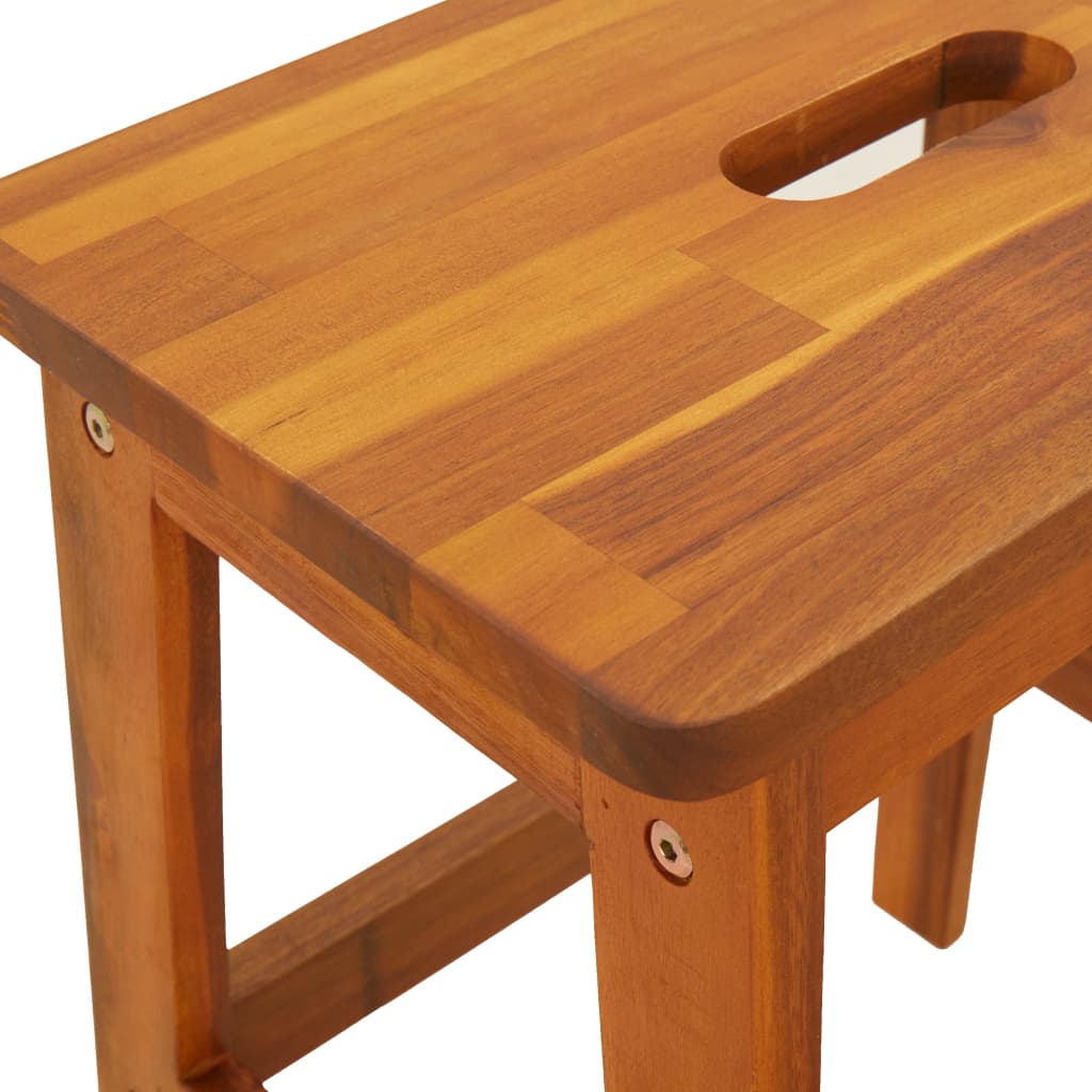 2 Step Stool 40X38X50 Cm Solid Wood Acacia