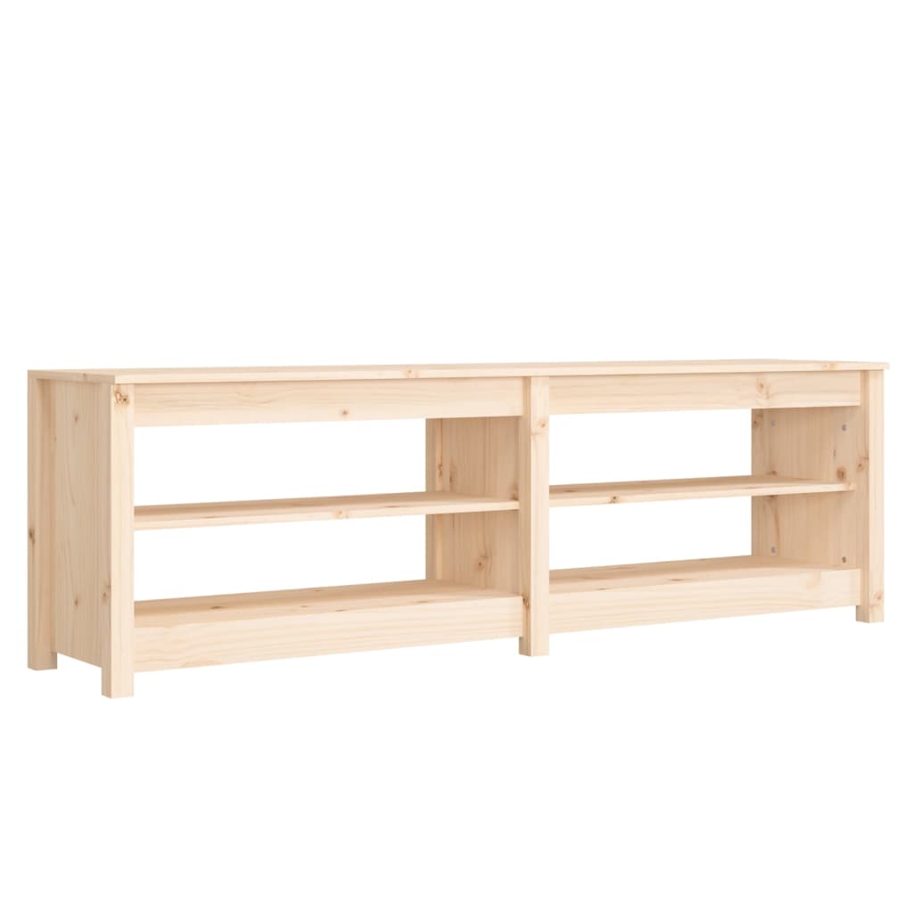 Shoe Bench 160X36.5X50 Cm Solid Wood Pine