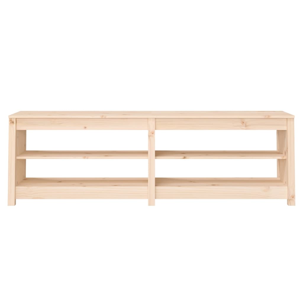 Shoe Bench 160X36.5X50 Cm Solid Wood Pine