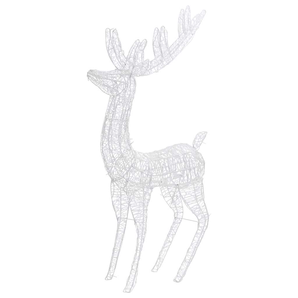 Xxl Acrylic Christmas Reindeers 250 Led 2 Pcs 180 Cm Warm White