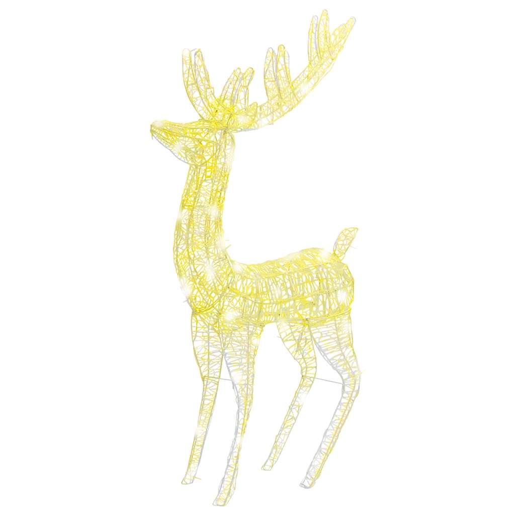 Xxl Acrylic Christmas Reindeers 250 Led 3 Pcs 180 Cm Warm White