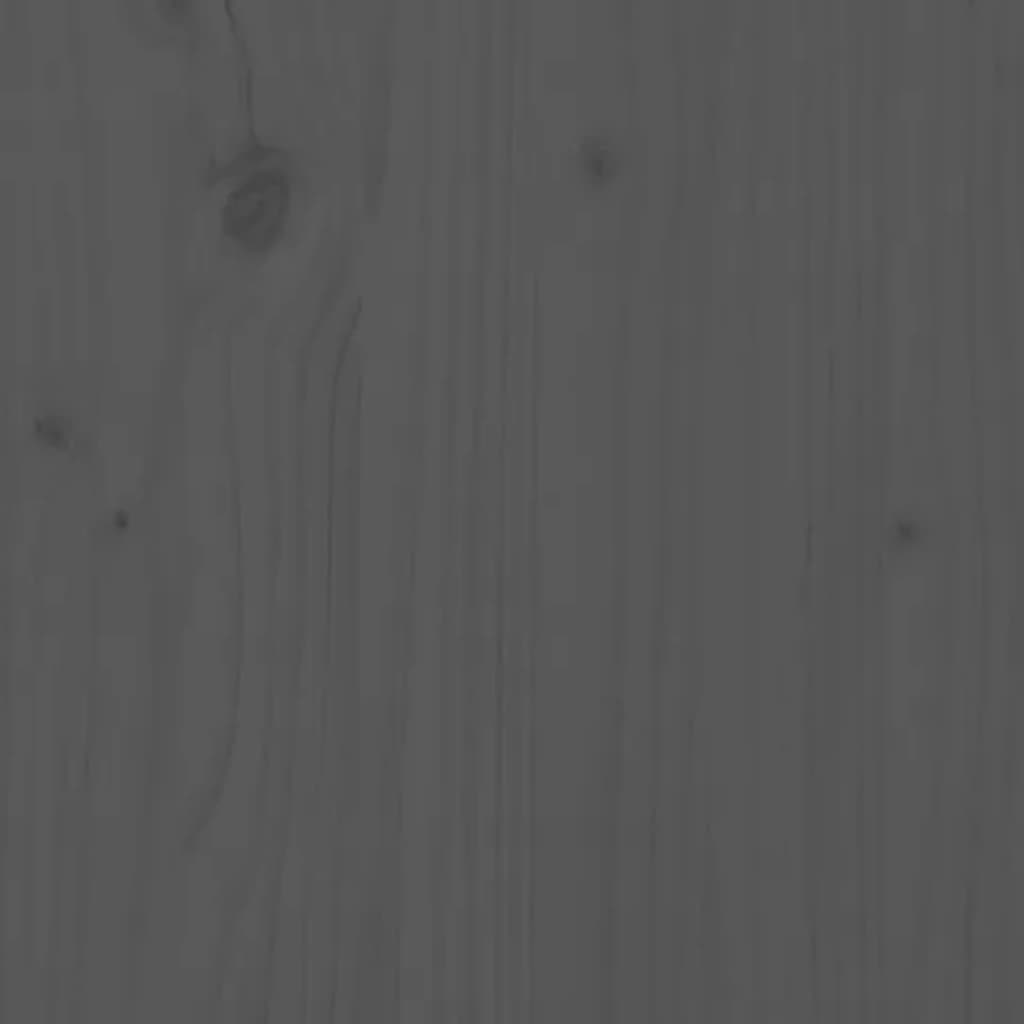 Garden Bench Grey 109 Cm Solid Wood Pine