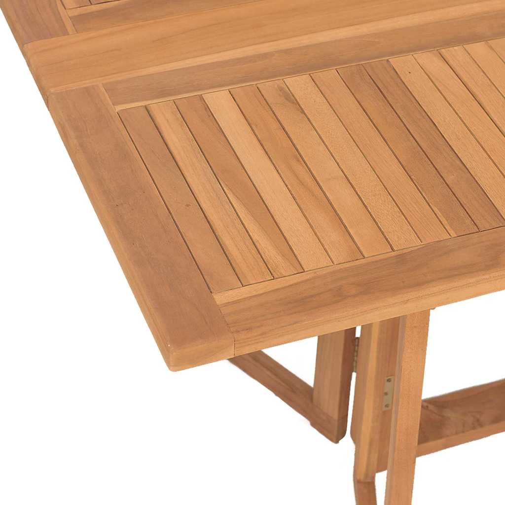Garden Dining Set 7 Pcs Brown 140 X 80 X 75 Cm Solid Teak Wood