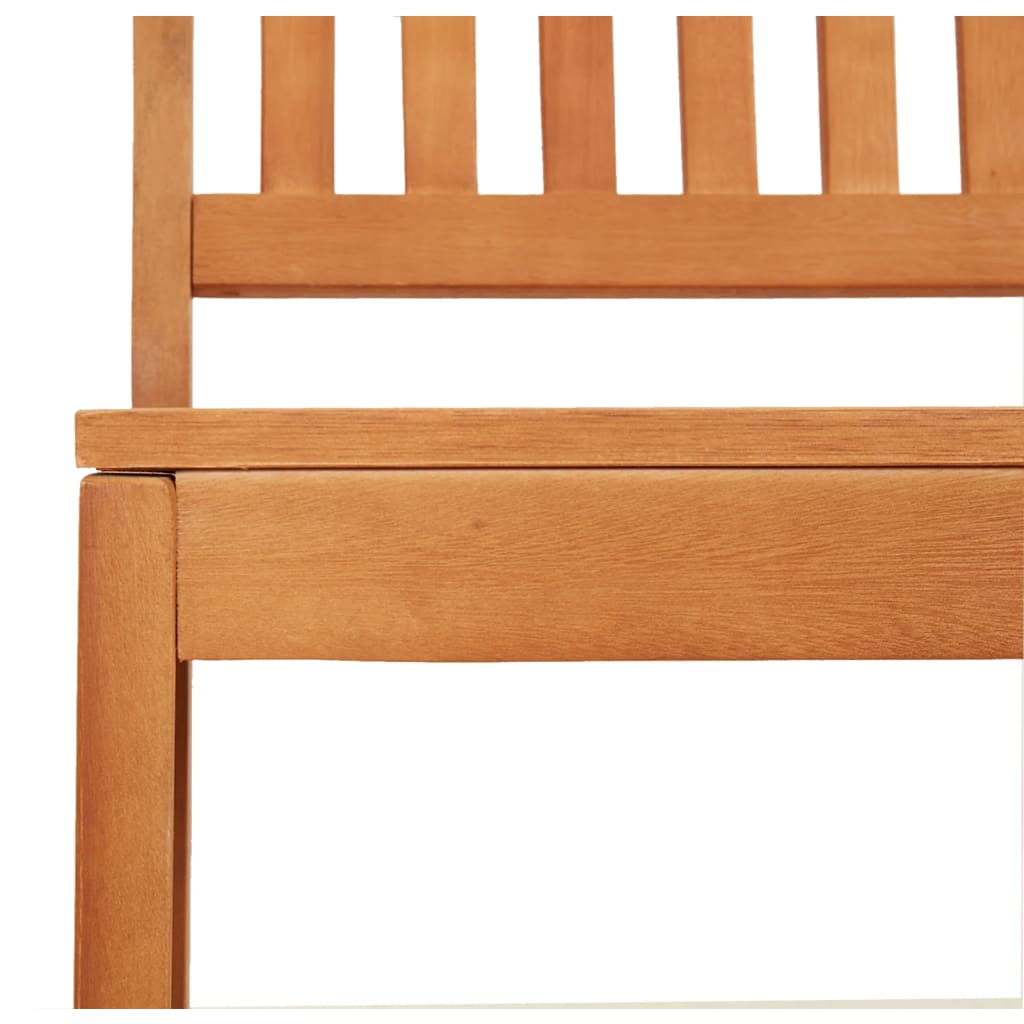 Garden Bench 110 Cm Solid Wood Eucalyptus