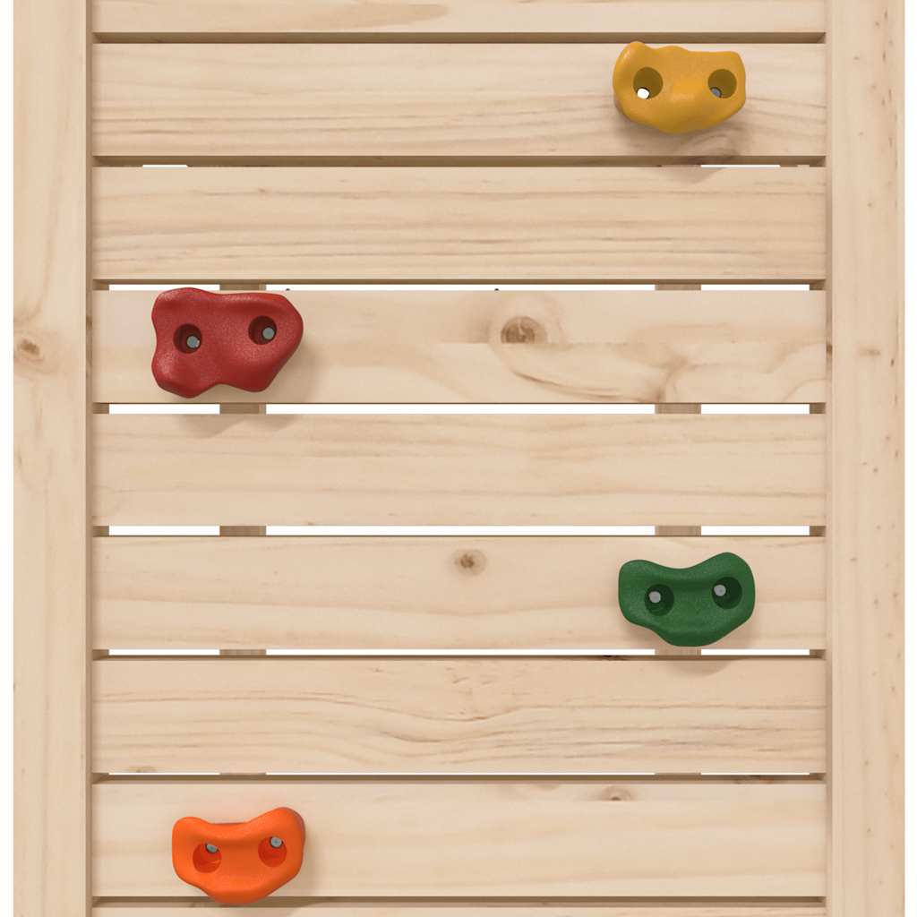Play Tower With Rockwall 53X110.5X214 Cm Solid Wood Pine