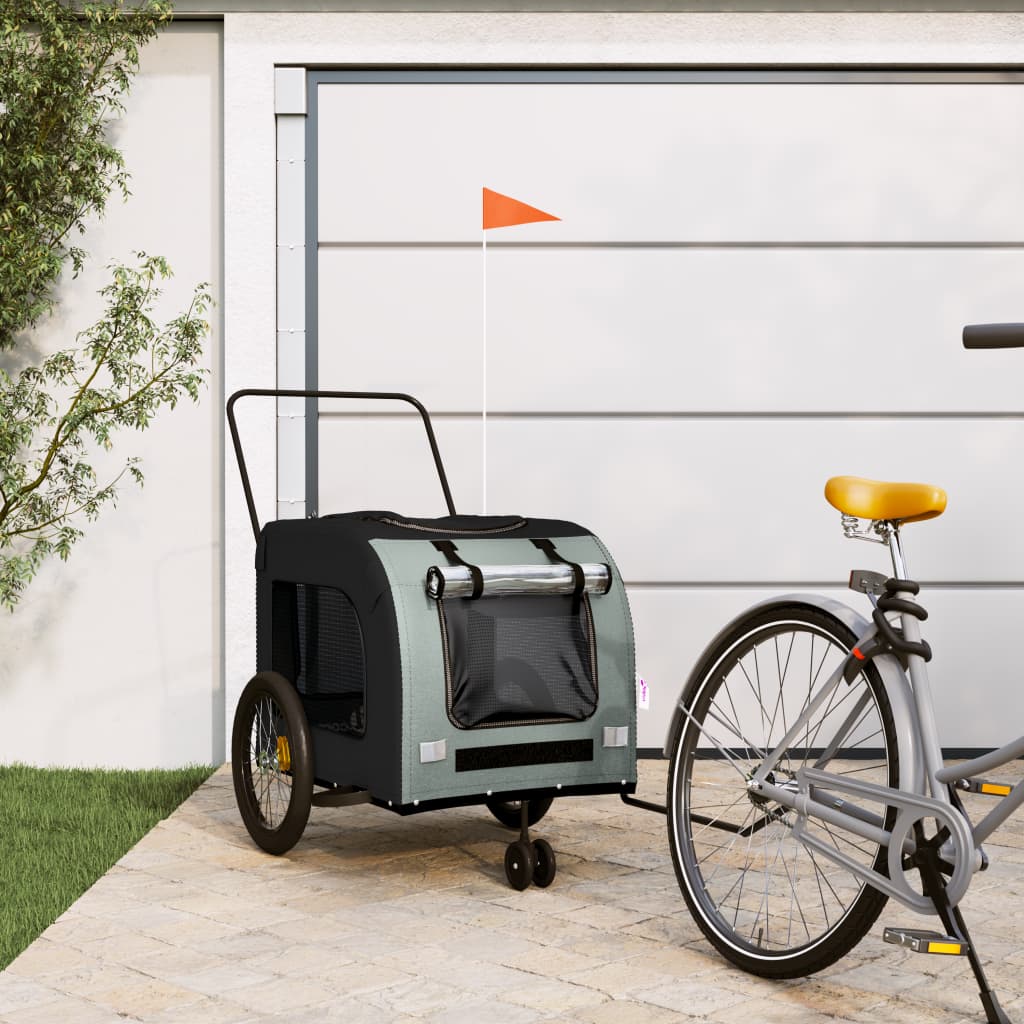 Pet Bike Trailer And Grey Oxford Fabric&Iron
