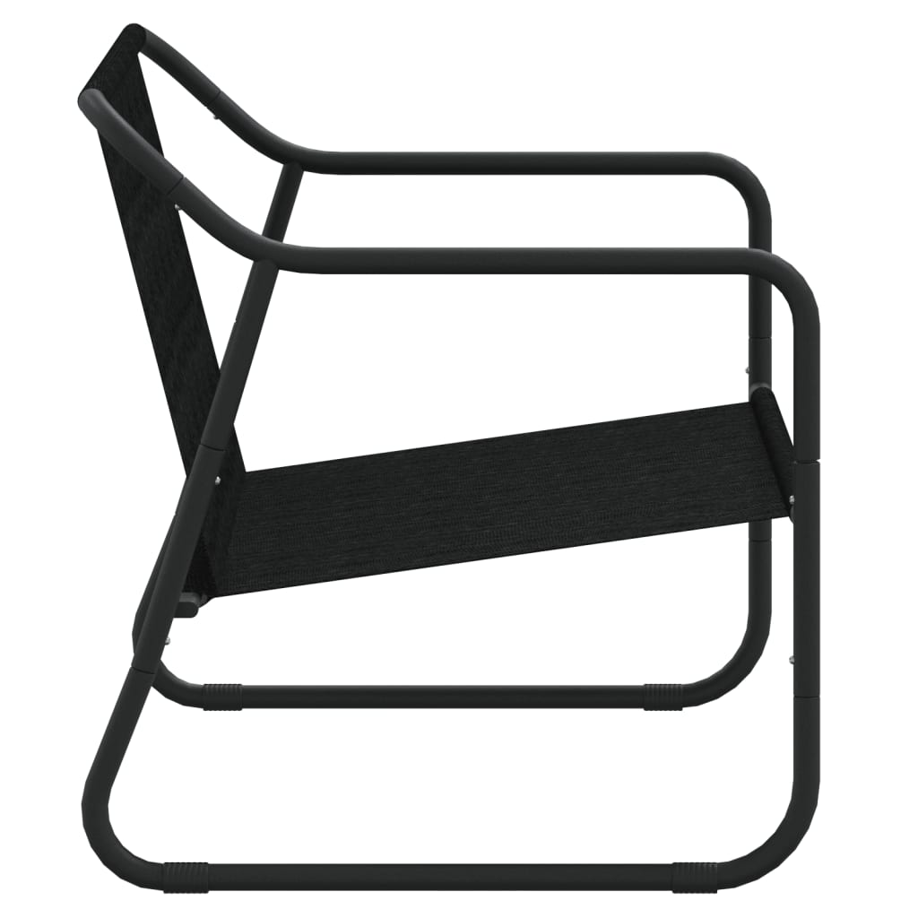 2-Seater Garden Bench With Cushion Anthracite Steel