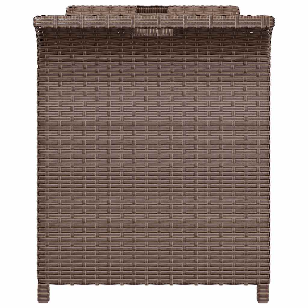 Garden Bench With Cushion Poly Rattan