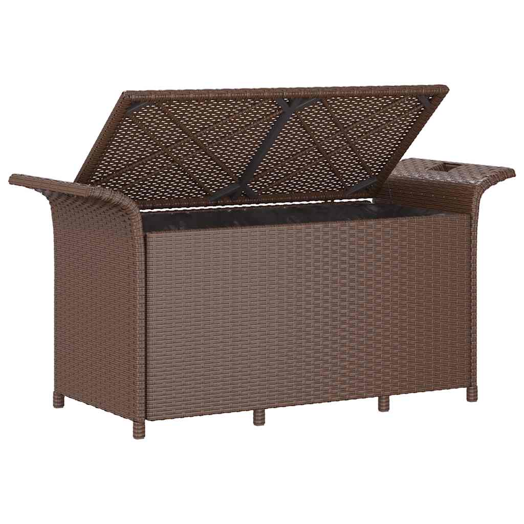 Garden Bench With Cushion Poly Rattan