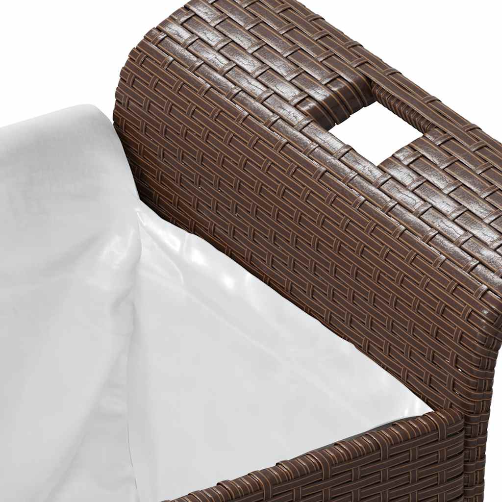 Garden Bench With Cushion Poly Rattan